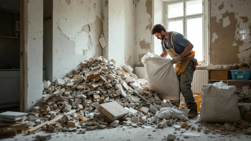 Вывоз строительного мусора после ремонта: порядок и цены